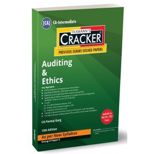 Taxmann's Auditing & Ethics Cracker for CA Inter Group II Paper 5 May 2024 Exam [New Syllabus] by CA. Pankaj Garg